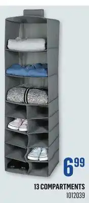 Canac Hanging Shoes and clothes Organizer grey offer