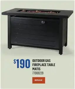 Canac Outdoor Gas Fireplace Table offer
