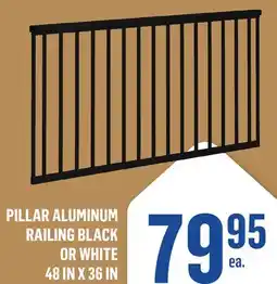 Canac Pillar Aluminum Railing black offer