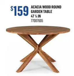 Canac Acacia Wood Round Garden Table offer