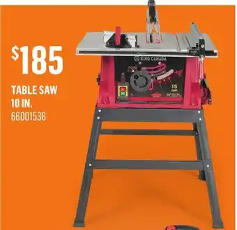 Canac Table Saw 10 in offer