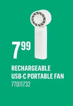 Canac Rechargeable USB-C Portable Fan offer