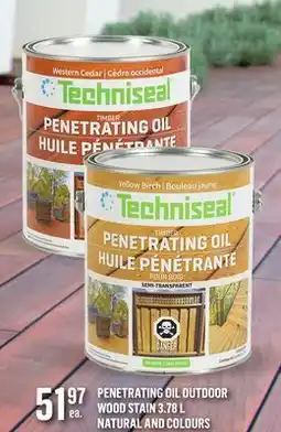 Canac Penetrating Oil Outdoor Wood Stain Cedar offer