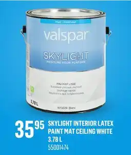 Canac Skylight Interior Latex Paint Mat Ceiling White offer