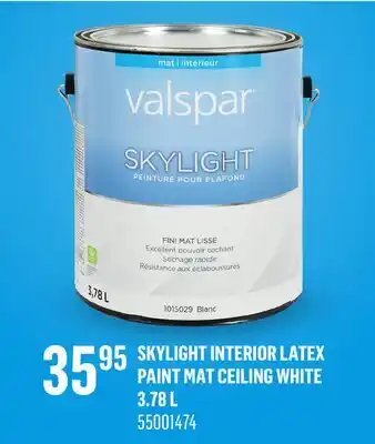 Canac Skylight Interior Latex Paint Mat Ceiling White offer
