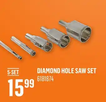 Canac Diamond Hole Saw Set offer
