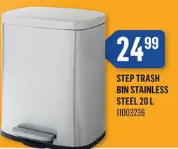 Canac Step Trash Bin Stainless Steel offer