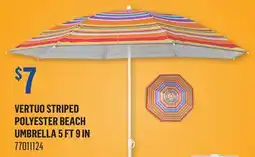 Canac VERTUO Striped Polyester Beach Umbrella 5 ft 9 in offer