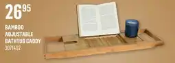 Canac Bamboo Adjustable Bathtub Caddy offer