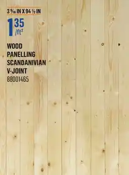 Canac Wood Panelling offer
