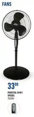 Canac Pedestal Fan 16 in 3 Speeds offer