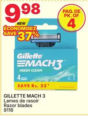 Rossy GILLETTE MACH 3 Razor blades offer