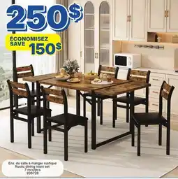 Rossy Rustic dining room set offer