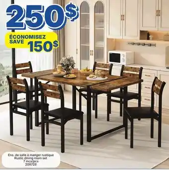 Rossy Rustic dining room set offer