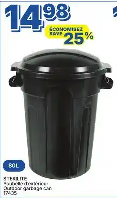 Rossy STERILITE Outdoor garbage can offer