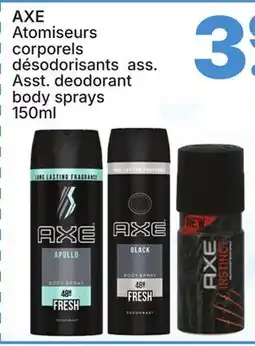 Rossy AXE Asst. deodorant body sprays offer