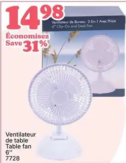 Rossy Table fan offer