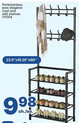 Rossy Coat rack with shelves offer