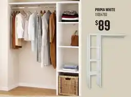 Canac Prima Wardrobe Organizer White offer