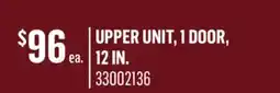 Canac upper unit, 1 door, 12in offer