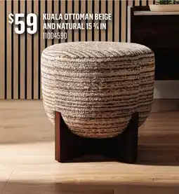 Canac Kuala Ottoman Beige and Natural offer