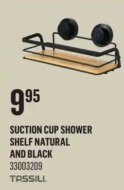 Canac Suction Cup Shower Shelf Natural and Black offer