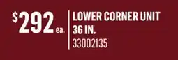 Canac lower corner unit 36in offer