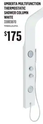 Canac Umberta Multifunction Thermostatic Shower Column offer