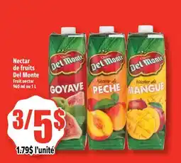 Bonanza Nectar de fruits Del Monte offer