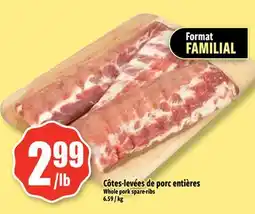 Bonanza Côtes-levées de porc entières offer
