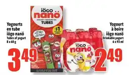 Bonanza Yogourts en tube iögo nanö offer