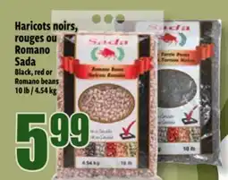 Bonanza Haricots noirs, rouges ou Romano Sada offer