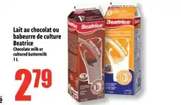 Bonanza Lait au chocolat ou babeurre de culture Beatrice offer