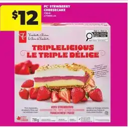 Real Canadian Superstore PC Strawberry Cheesecake offer