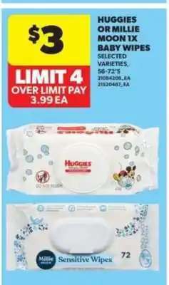 Real Canadian Superstore Huggies or Millie Moon 1x Baby Wipes offer