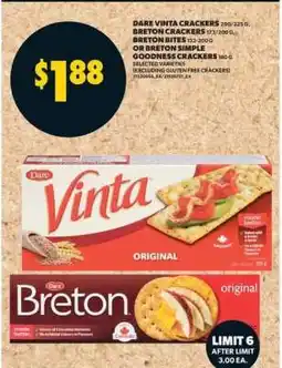 Real Canadian Superstore Dare Crackers offer
