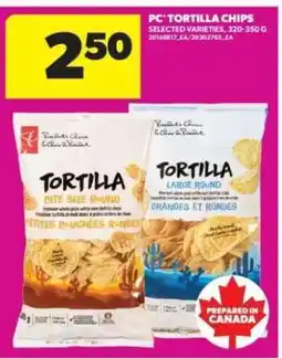 Real Canadian Superstore PC TORTILLA CHIPS offer