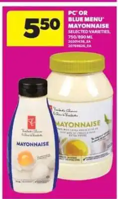 Real Canadian Superstore PC or Blue Menu Mayonnaise offer