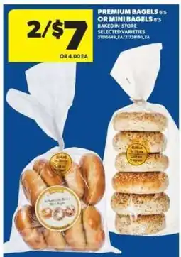 Real Canadian Superstore Premium Bagels or Mini Bagels offer