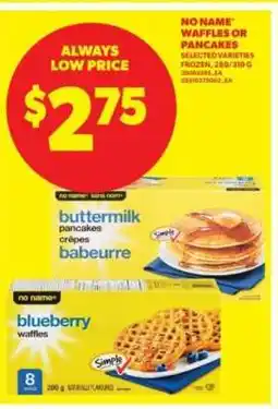 Real Canadian Superstore No Name Waffles or Pancakes offer