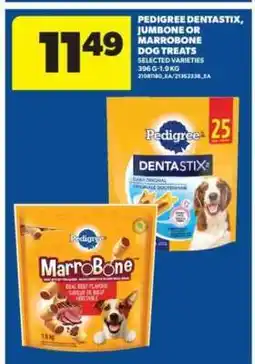 Real Canadian Superstore Pedigree Dentastix, Jumbone or Marrobone Dog Treats offer