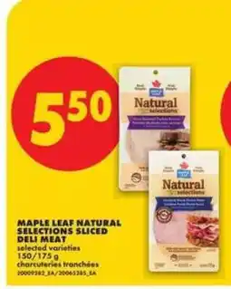 No Frills MAPLE LEAF NATURAL SELECTIONS SLICED DELI MEAT offer