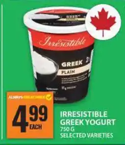 Food Basics Irresistible Greek Yogurt offer