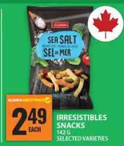 Food Basics Irresistibles Snacks offer