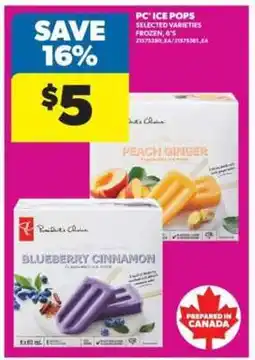 Real Canadian Superstore PC Ice Pops offer