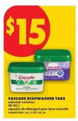 No Frills Cascade Dishwasher Tabs offer
