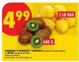 No Frills FARMER'S MARKET LEMONS or KIWI offer