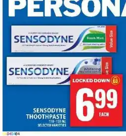 Food Basics Sensodyne Toothpaste offer