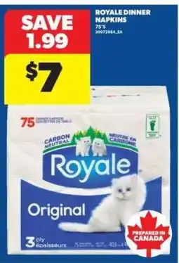 Real Canadian Superstore Royale Dinner Napkins offer