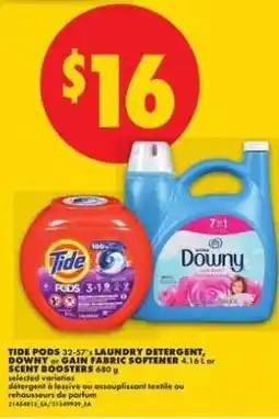 No Frills Tide Pods, Downy or Gain Fabric Softener offer
